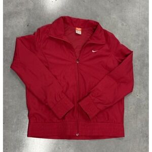 Nike Athletic Dept Red Windbreaker Jacket‎ Youth XL 16-18 Full Zip Mesh Lined